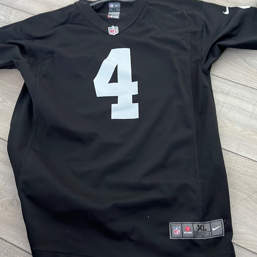 youth xl derek carr jersey